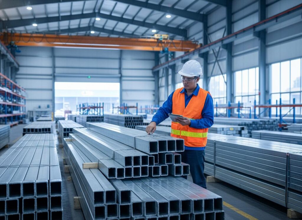 thép hộp Hòa Phát mạ kẽm