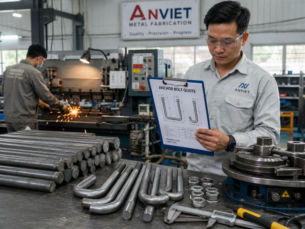 gia công bulong neo từ thép tròn