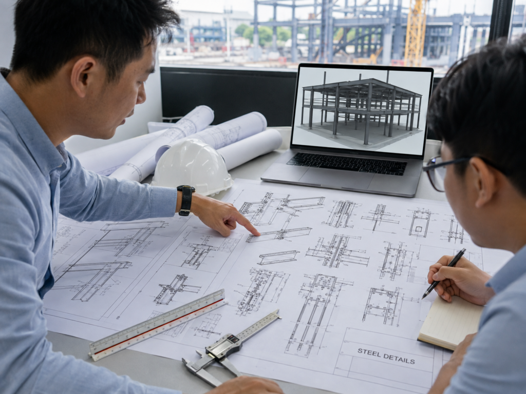cách đọc bản vẽ kết cấu thép
