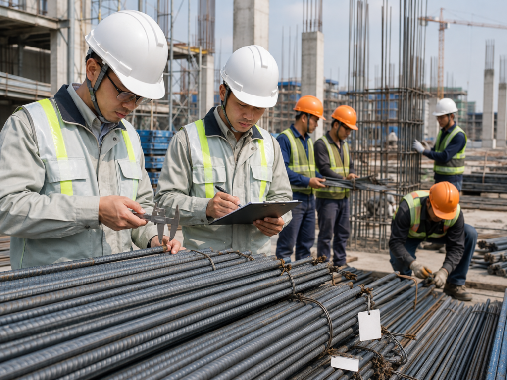 quy trình nghiệm thu thép tại công trường