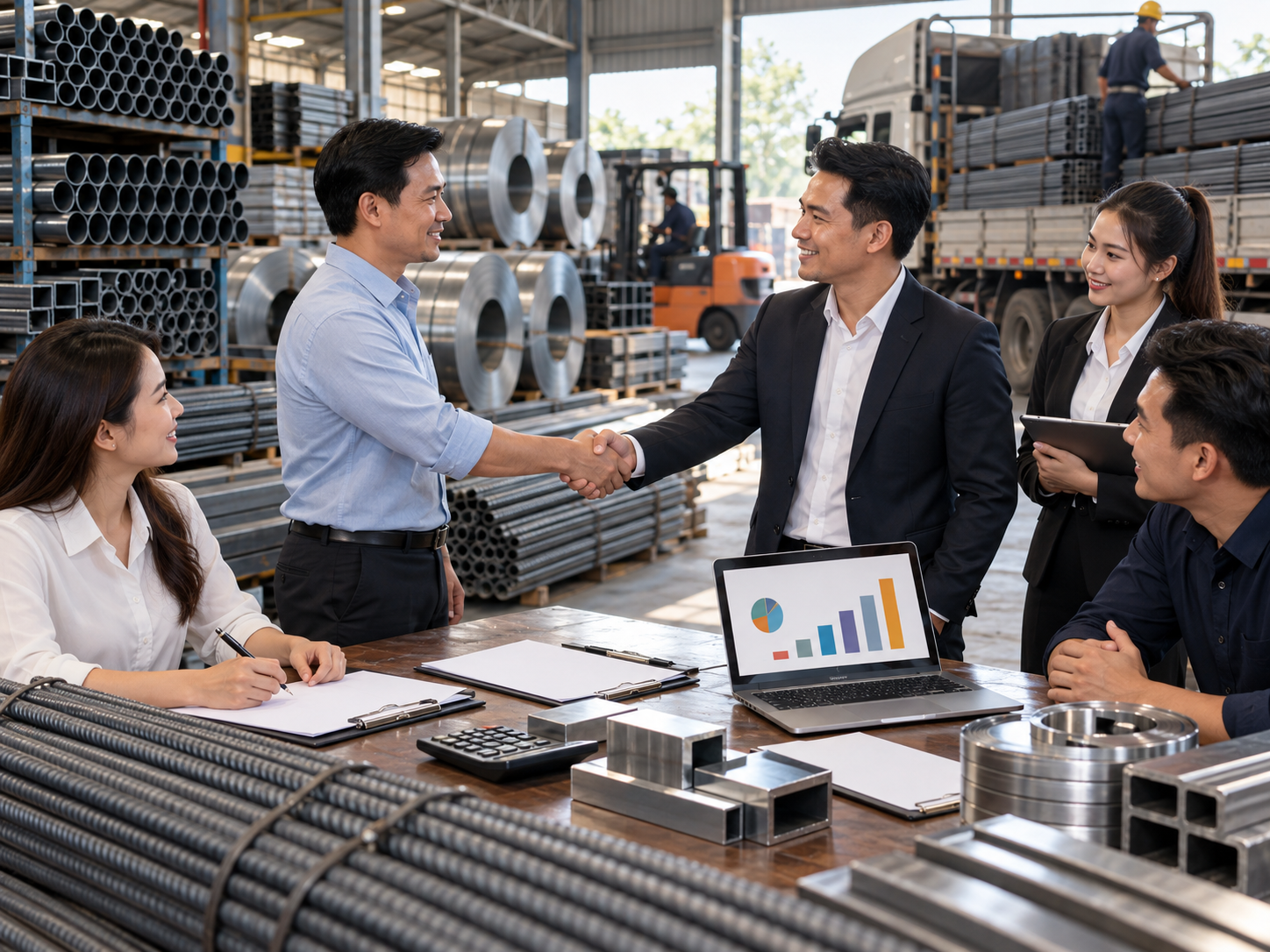 thủ tục làm đại lý sắt thép cấp 2